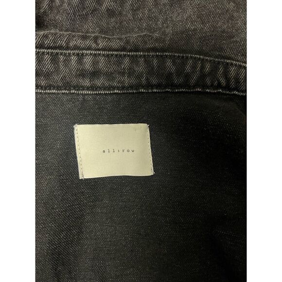 ALL:ROW BLACK DENIM CUTOFF JACKET SIZE LARGE - Picture 5 of 5